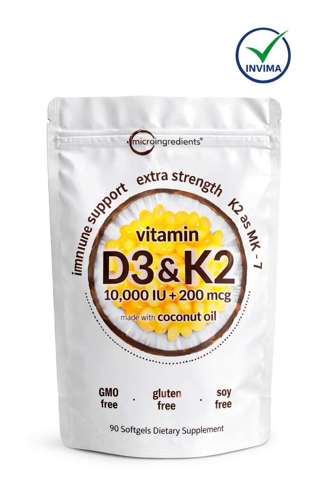 Vitamin D3 K2  10,000  microingredients